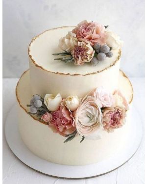 Свадебный тортНежные цветы