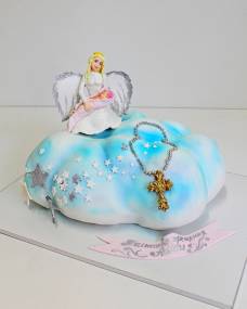 Дитячий торт Янголятко в хмарі