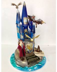 Дитячий торт Гаррі Поттер і замок