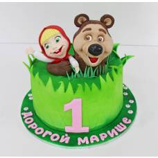 Дитячий торт Маша з Ведмедиком