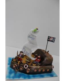 Дитячий торт Піратський кораблик2