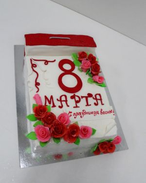 Праздничный тортКалендарь 8 Марта!