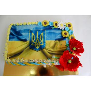 Праздничный тортФлаг Украины