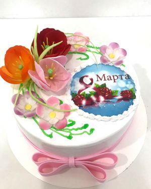 Праздничный торт8 Марта