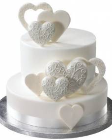 Свадебный тортПолет сердец