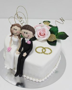 Свадебный тортСердце на двоих