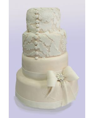 Свадебный тортКружева