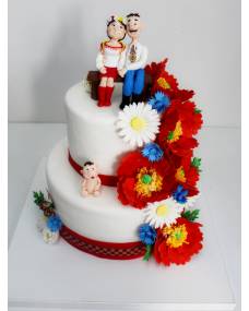 Свадебный тортУкраинский колорит
